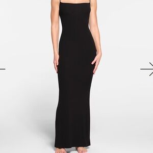 SKIMS Black Maxi Dress